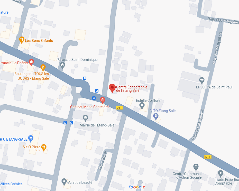 Localisation du Centre d'Echographie Medicale de L'Etang Salé sur une carte Google Maps